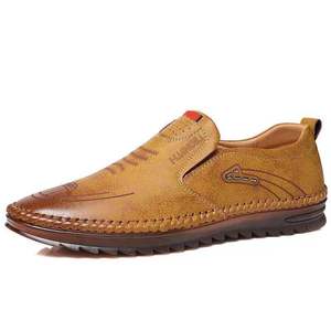 Scarpe in pelle per uomo nuova moda Texture cucitura <span class=keywords><strong>auto</strong></span> fagiolo antiscivolo Business morbido fondo guida - Product Image 3