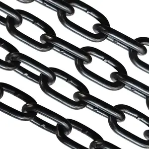 Value Chain High Strength G70 Alloy Steel Lifting Load Binding Transport Chain Black Metal Chains