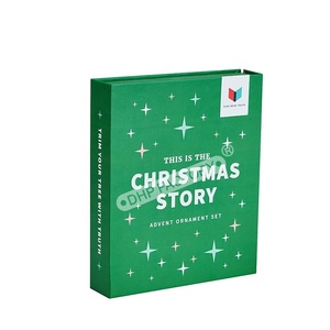 Advent Calendar Promotion Custom Printing Rigid Cardboard Magnetic Flap Christmas Gift Packaging Boxes