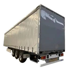 帆布盖侧帘式干厢式拖车汽车运输半卡车电动自行车拖车
