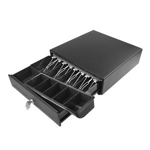 現金ドロワー 4紙幣 5硬貨 金属製レジドロワー 電子式現金収納ボックスドロワー - Product Image 4