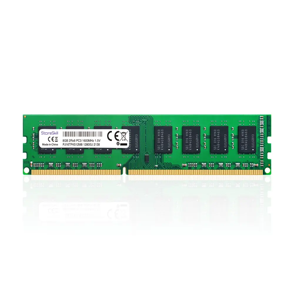 Vente en gros de pièces d'ordinateur DDR3 DDR 2 go, 4 go, 8 go de ram, 1333mhz, 1600mhz, 1.5V, 240pin large/thiner ram pour pc