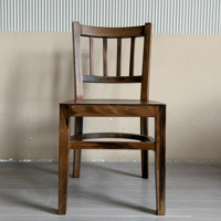 Chaises de salle à manger et de hôtel en bois massif de style vintage