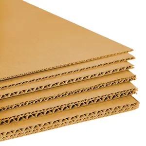 Custom 3 ply corrugated cardboard sheets Five-layer cardboard sheets of any size for carton packaging