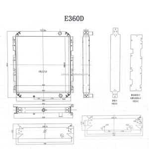 <span class=keywords><strong>Doosan</strong></span> Daewoo Generador Radiador DP222LA 750KW Excavadora DX360 DX380 440211-00788A Radiador de aceite - Product Image 4