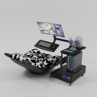 Vente en gros de table de jeu de bureau épaisse à cadre en acier personnalisé de haute qualité travail à domicile bureau électronique à hauteur réglable