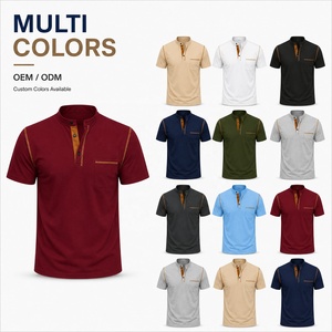 Camisa de Golf Personalizada para Hombre, de Secado Rápido, Tejida, con Botones, Mezcla de Poliéster y Algodón, Transpirable, Suave al Tacto, OEM, ODM, Pedido al por Mayor, Manga Corta - Product Image 2