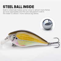 6cm 12g Crankbaits Set pour Leurres De Pêche Au Bar Appâts Durs Topwater Leurres Crank Bait Kit Matériel De Pêche