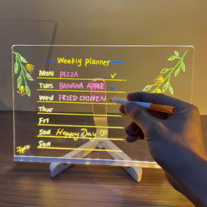 Pantalla Fluorescente, <span class=keywords><strong>Pizarra</strong></span> Electrónica, Tablero de Escritura Luminoso, Pantalla LED para Publicidad en Puestos, IP65, Aleación de Aluminio, Bajo Consumo - Product Image 3