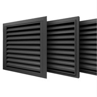 Fenêtre à persiennes horizontales en alliage d'aluminium, cadre fixe, ventilation extérieure anti-ouragan, volets à persiennes