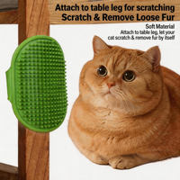 Masseur pour animaux de compagnie sans fil rechargeable, brosse multifonction anti-poils vibrante pour chat, petit et moyen animal de compagnie