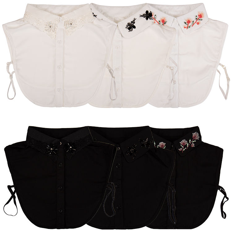 Fake Collar Detachable Dickey Collar Blouse Half Shirts Peter Pan