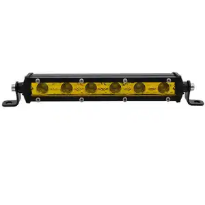 סופר slim single row 6inch 18w לבן ענבר ספוט קרן led אור בר למשאיות offroad luces led barra camiones