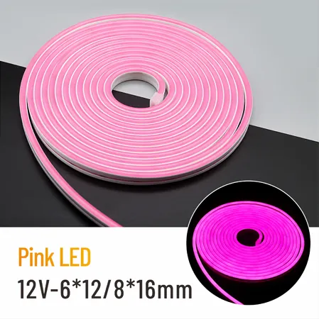 6*12 mét hoặc 8*16 mét 5M neon ánh sáng DC12V LED Strip SMD2835 linh hoạt dây ống IP65 cho DIY Giáng sinh kỳ nghỉ trang trí ánh sáng