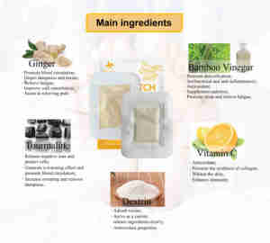 Sfuso cinese gesso Detox cuscinetti per lo zenzero adesivo per il trattamento del piede Detox - Product Image 4