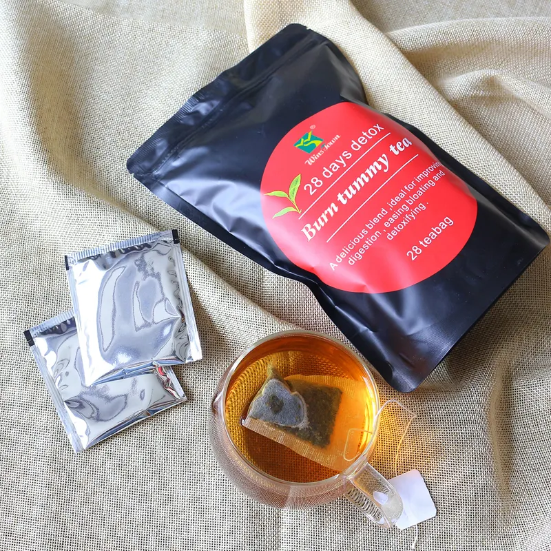 Burn tummy tea slim belly 28days detox slimming tea Chinese herbal green tea for weight lose Fat burning