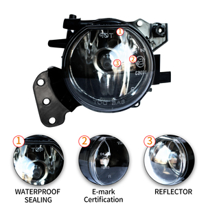 Đèn sương mù lắp ráp cho 2004-2010 Bmw 5 Series E60 E61, 525i 525xi 528i 528xi 530i 530xi 535i 535xi 545i 550i; 1 cặp - Product Image 4