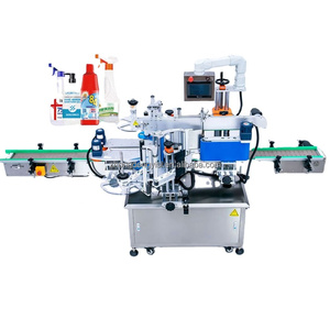 Étiqueteuse automatique double face pour bouteilles cosmétiques plates / bouteilles de bière / bouteilles coniques / rondes / carrées à double face - Product Image 1