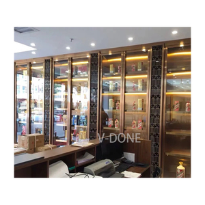 Ánh Sáng Gỗ TV Giá Rượu Vang Với Voi Nhựa Phòng Ngủ Đèn Cạnh Giường Ngủ Tủ Lưu Trữ Rượu Vang Cho Phòng Khách Hiên Nhà Cho Nhà Hàng Sử Dụng - Product Image 6