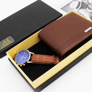 Coffret Cadeau <span class=keywords><strong>Montre</strong></span> à Quartz pour Hommes, <span class=keywords><strong>Montre</strong></span>-Bracelet de Style Affaires, Remise Vente en Gros, Ensemble <span class=keywords><strong>Montre</strong></span> Ceinture et Portefeuille pour Hommes - Product Image 2