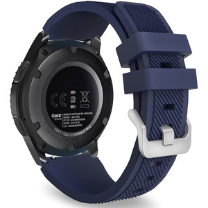 Bracelet de montre de sport en silicone souple pour hommes, bracelet de remplacement 22mm pour <span class=keywords><strong>Samsung</strong></span> <span class=keywords><strong>Galaxy</strong></span> Watch 46mm <span class=keywords><strong>Gear</strong></span> <span class=keywords><strong>S3</strong></span> <span class=keywords><strong>Frontier</strong></span>/Classic Smart Watch - Product Image 4