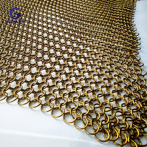 Cao Cấp Tùy Chỉnh Kiến Trúc Kim Loại Vải Thép Không Gỉ Trang Trí Vòng Lưới Rèm Cho Bảo Tàng Nhà Opera Dây Thép Lưới - Product Image 1