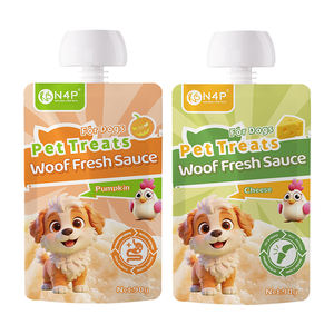 Friandises pour chiens à la viande fraîche soyeuse et lisse 90g Woof Fresh <span class=keywords><strong>Sauce</strong></span> Aliment humide hydratant avec plusieurs nutriments Friandises humides naturelles - Product Image 1