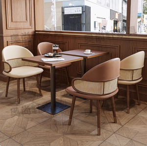 Tùy Chỉnh Tối Giản Cổ Điển Gian Hàng Ăn Bàn Và Ghế Đặt Da Sofa Gian Hàng Bảng Cho Quán Cà Phê & Nhà Hàng Đồ Nội Thất - Product Image 3