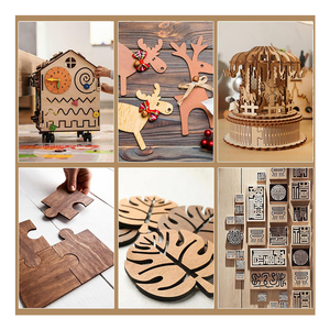 Modern <strong>Unfinished</strong> Laser Cut <strong>Wood</strong> Slices Sheets E0 Laminated Plywood Board Canvas <strong>Panel</strong> for Painting Wooden Plaque Picture Frame - Product Image 2