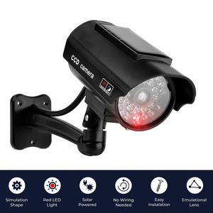Caméra Solaire Factice d'Extérieur Simulation de Caméra de Vidéosurveillance Dôme pour la Sécurité Domestique avec Lumière LED Clignotante - Product Image 4