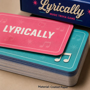 Juego de Cartas de Preguntas sobre Música ZS-PC0175 de Diseño Original, Juego de Cartas de Preguntas sobre Letras de Canciones POP, Caja de Juego de Cartas para Fiestas - Product Image 4
