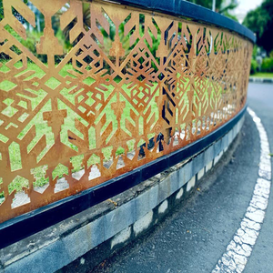 Barandilla <span class=keywords><strong>de</strong></span> Aluminio Decorativa <span class=keywords><strong>de</strong></span> Diseño Moderno con Corte Láser para <span class=keywords><strong>Terraza</strong></span> y Balcón Exterior - Product Image 5