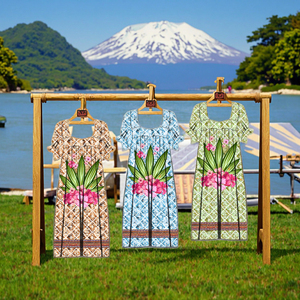 Nhiệt đới Hawaii Thiết Kế Tùy Chỉnh In Kỹ Thuật Số Polyester In Hoa Polynesian Micronesia Vải Cho Người Đảo Váy Váy - Product Image 1