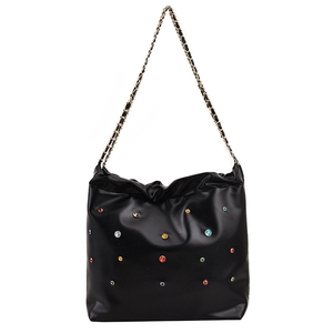 <span class=keywords><strong>Bolsa</strong></span> <span class=keywords><strong>de</strong></span> <span class=keywords><strong>basura</strong></span> con cadena para mujer, nueva red burst, sentido avanzado, luz <span class=keywords><strong>de</strong></span> lujo, color, diamante, gran capacidad, bolso <span class=keywords><strong>de</strong></span> mano para mujer - Product Image 1