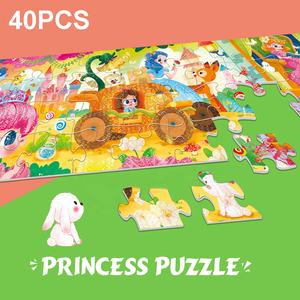 40 Piezas de Rompecabezas de Papel para Niños, Juguete Educativo Temprano, Juego de Rompecabezas con Temas de Dibujos Animados, Set de Rompecabezas Único, Divertido y Brillante - Product Image 4