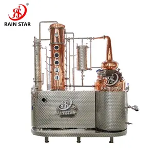 400 litri vendita calda RS fabbrica distilleria macchina pentola distillatore distillare alcol equip colonna di distillazione a riflusso