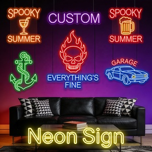 Panneau de base en acrylique noir Smoke Dental Cocktail Shop Burger Ice Cream Good Vibe Only Neon LED Backdrop Number Light Artwork Sign - Product Image 1