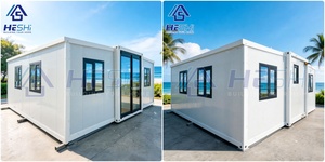 Maison préfabriquée en conteneur extensible de 30 pieds, 2 chambres, mobile, empilable, clé en main, pour ferme, ranch, ou espace rural, résistante au vent jusqu'à 150 km/h - Product Image 3
