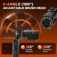 Brosse électrique pour barbecue à piles, poils en fil métallique, couple élevé, 3 modes de vitesse, rechargeable par USB, nettoyeur de barbecue