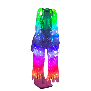 Ropa de Moda con LED para Dama, Trajes de <span class=keywords><strong>Baile</strong></span> Luminosos para Mujer, Ropa Brillante para Actuaciones en Discotecas, Bares, Fiestas y Escenarios - Product Image 1