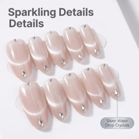 Lot de 10 faux ongles carrés réutilisables en acrylique de haute qualité, style français, à presser avec colle, pour les doigts, idéal pour banquets et mariages