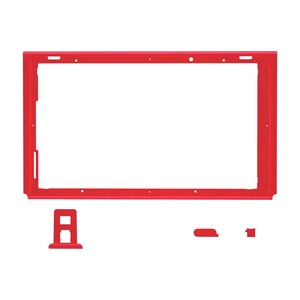 Carcasa de Repuesto Transparente Roja para Nintendo Switch, con Botones de Encendido/Apagado y Aumento/Reducción de Volumen - Product Image 1