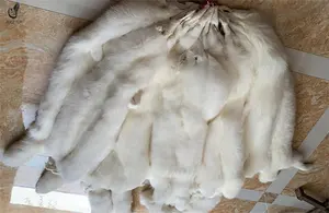 Fabrik Großhandel Versorgung natürliche weiße Fuchs Pelz Skins flauschige echte weiße Fuchs Fell zum Verkauf