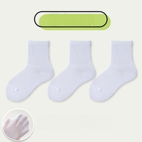 Calcetines de algodón de malla fina para niños, cómodos y dinámicos, para niños activos, ropa deportiva de verano, diseño sin costuras en los dedos
