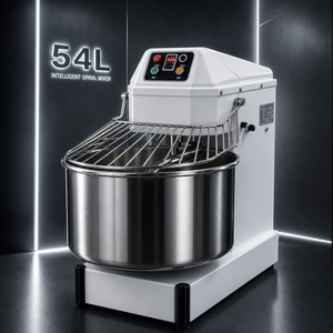 Safe Operation HS50 Spiral Dough <b>Mixer</b> with Metal Guard Durable Stainless Steel 54L Industrial Flour <b>Mixer</b> for School Canteen - Product Image 1
