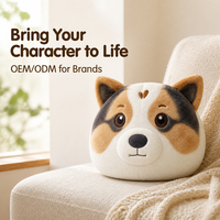 Fabricant de coussins en peluche personnalisés en forme de chien Corgi, jouet en peluche mignon pour enfants, coussin en peluche personnalisé