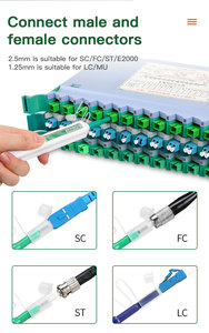 Fiber Cleaner, One Fiber Connectors Cleaning, Fiber Cleaner <b>Pen</b> with 800+ Cleans for 2.5mm SC/ST/FC - Product Image 5