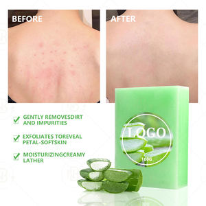 OEM Toplu Doğal El Yapımı Vegan Beyazlatıcı Parlatıcı Nemlendirici %100 Doğal Özlü Katı Aloe Vera Kalıp Sabunu 100g Herkes İçin - Product Image 4