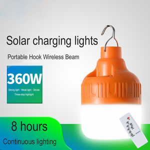 Bombilla Solar Led portátil con Panel Solar para interiores y exteriores, lámpara de emergencia para acampar, senderismo y pesca nocturna - Product Image 5