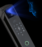Serrure de porte intelligente biométrique numérique à reconnaissance faciale 3D TUYATTL avec empreinte digitale, cloud, pour portes en aluminium et en bois, application Tuya, Wi-Fi, maison connectée